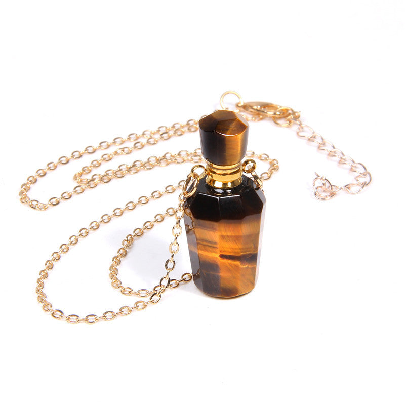 Perfume bottle crystal pendant necklace Tax & Shipping included