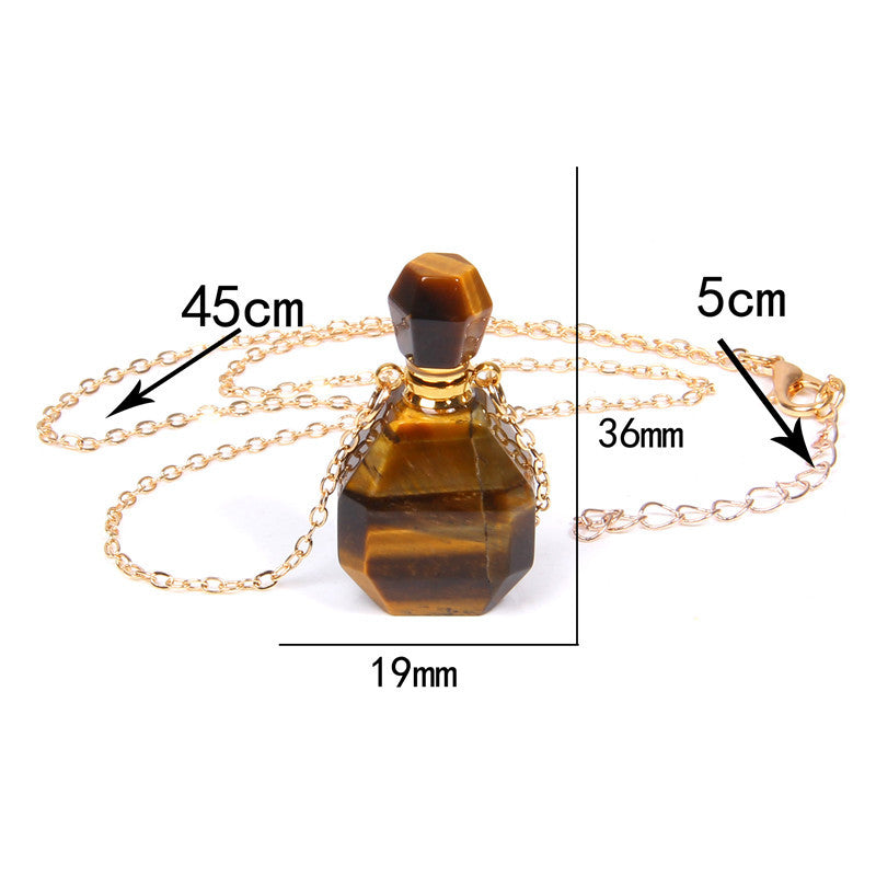 Perfume bottle crystal pendant necklace Tax & Shipping included