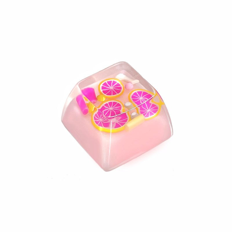 Home Personalized Resin Fruit Shaped Keycaps Unify