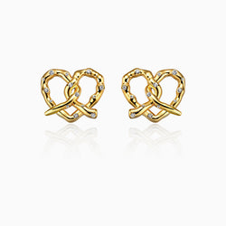 Retro Knot Three-dimensional Cross Rhinestone Earrings Tax & Shipping included