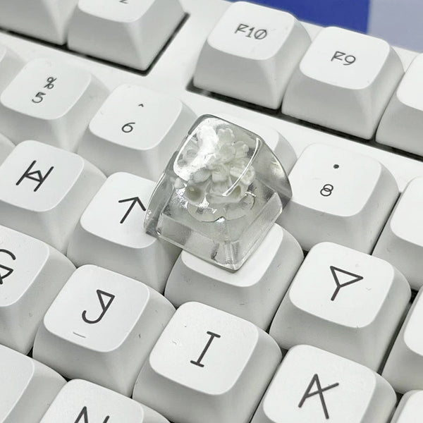Handmade Customization Of Small Sun Flower Keycaps TAX & SHIPPING INCLUDED