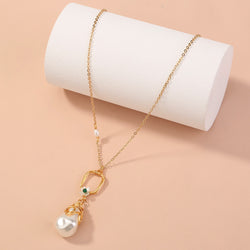 Fashion Women's Pearl Earrings Pendant Necklace - One7K