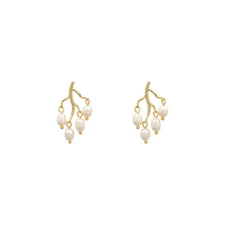 Pearl branch earrings earrings women - One7K