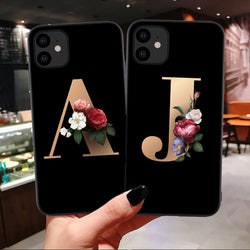 26 English Alphabet Silicone Phone Cases - One7K