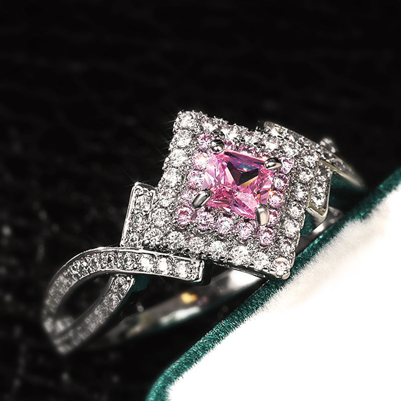 Creative Cross-wound  Diamond Zircon Ring, Versatile Jewelry - One7K