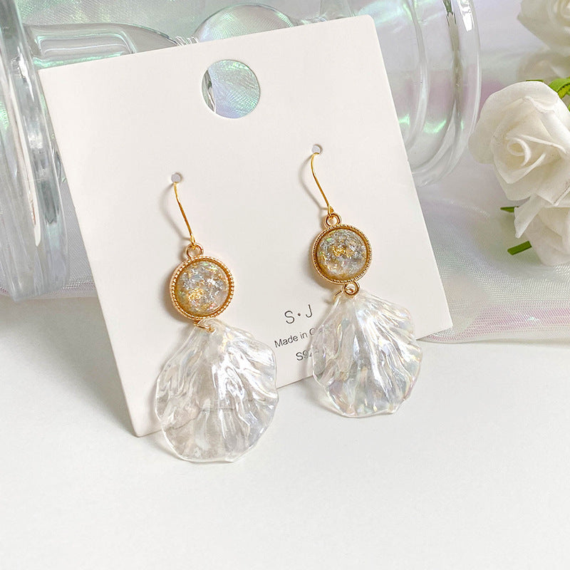 Acrylic shell earrings - One7K