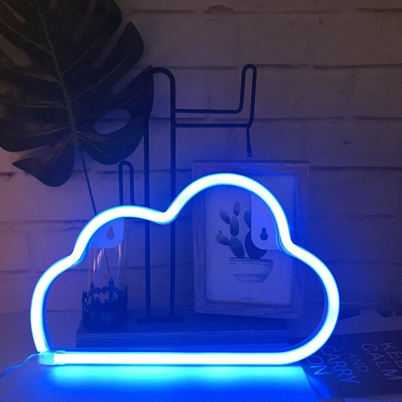 Cute Cartoon Cloud LED Neon Sign Decorative Lamp - One7K