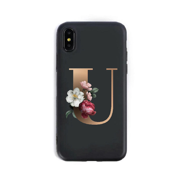 26 English Alphabet Silicone Phone Cases - One7K