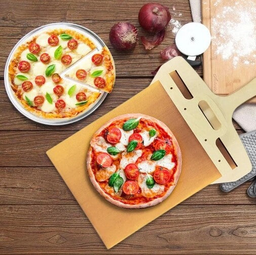 Sliding Pizza Peel Non-stick Wooden Pizza Transfer Shovel USAdrop