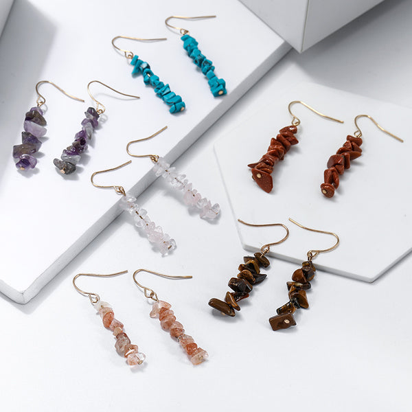 Natural Crystal Stone Women's Earrings - One7K