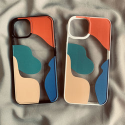 Color Block Contrast Color Geometry Suitable For 13 Mobile Phone Cases - One7K