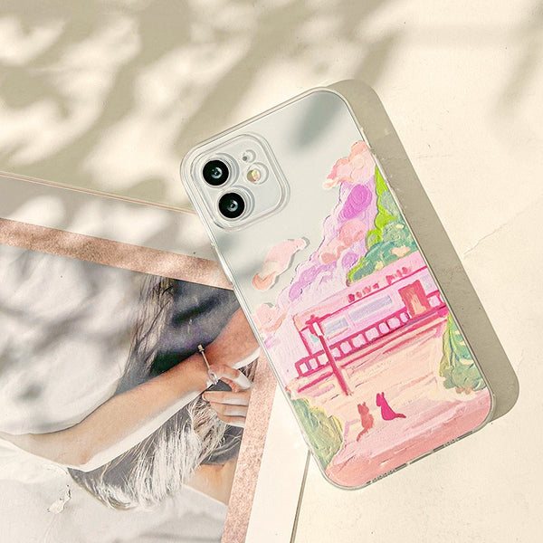 Soft Silicone Two Cat Mobile Phone Cases - One7K