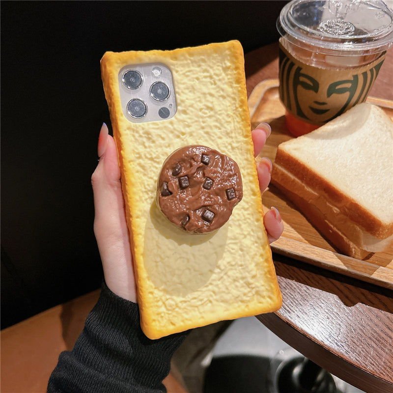 Soft Silicone Toast Bread Anti Falling Mobile Phone Case - One7K