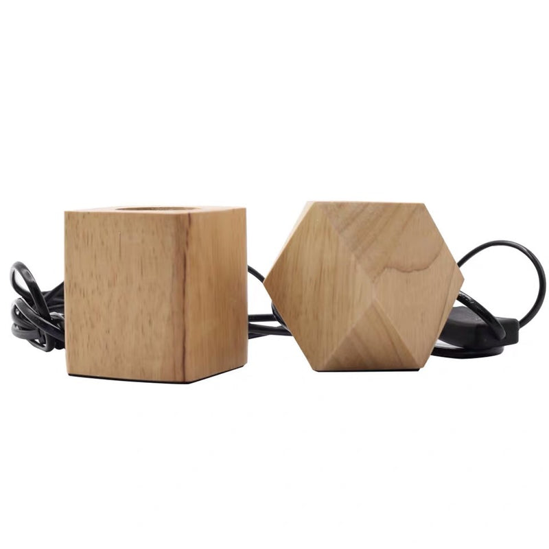 Retro Lamp Holder Hanging Wire Wood Lamp Holder Wood Table Lamp - One7K