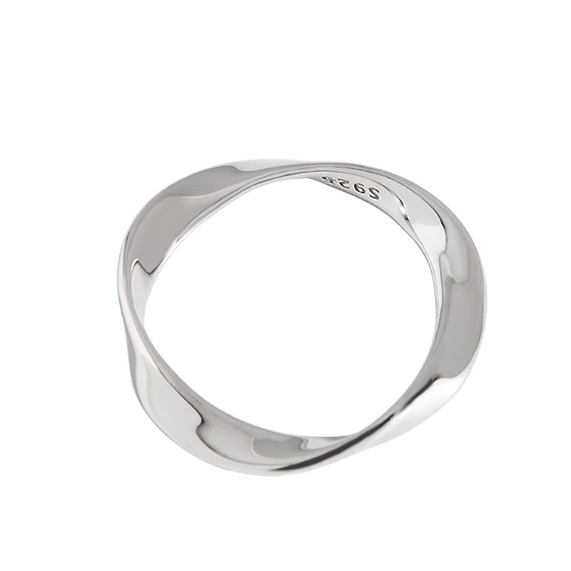 Korean Version Of Sterling Silver Ring INS Minimalist Personality Wild - One7K